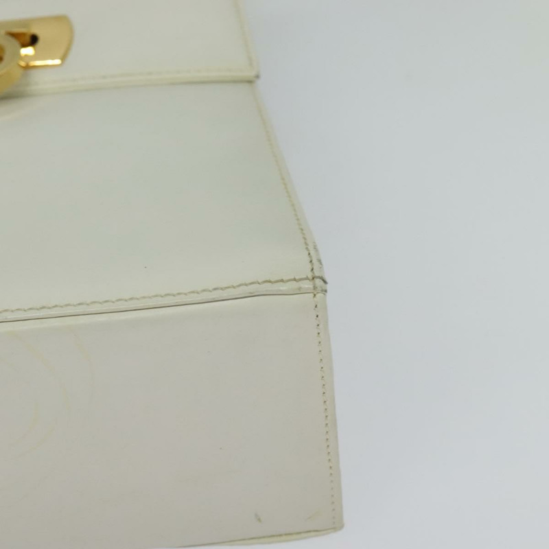 【日本直送】Salvatore Ferragamo Gancini 手提包 皮革 2 款可選 白金色 正品 141817-15