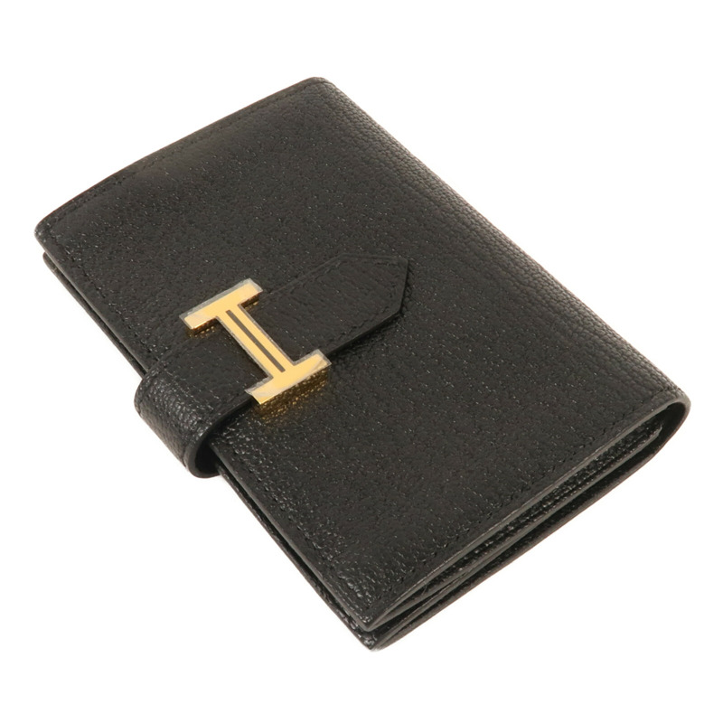 HERMES Chevre皮革Bearn Card Case金扣卡片套-3