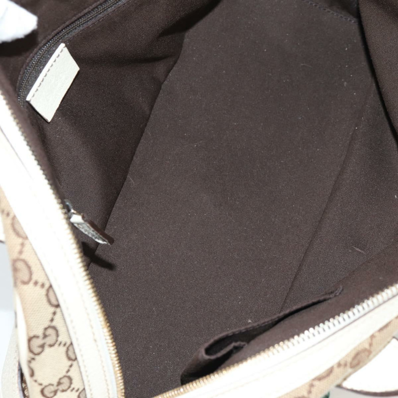 【日本直送】GUCCI 漂亮 GG 帆布織帶雪莉線手提包 米紅色 161720 正品 yk19404V-9