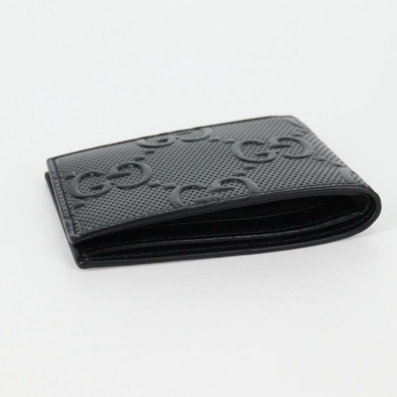 【日本直送】GUCCI GG 壓紋雙折皮夾 黑色 625559 正品 141453M-4
