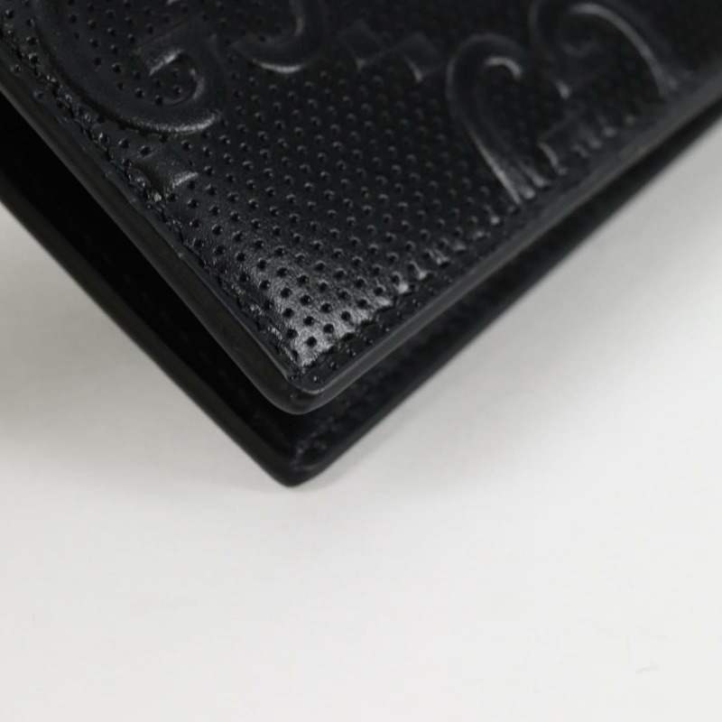 【日本直送】GUCCI GG 壓紋雙折皮夾 黑色 625559 正品 141453M-14
