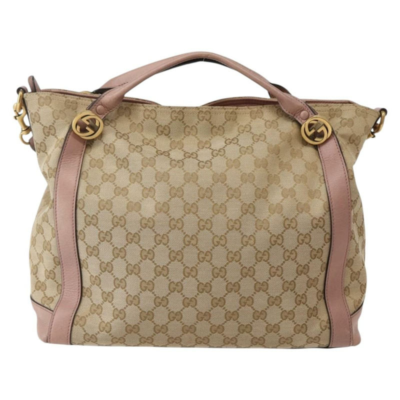 【日本直送】GUCCI GG 帆布手提包 2 款可選 米金色 323675 正品 BA5865-1