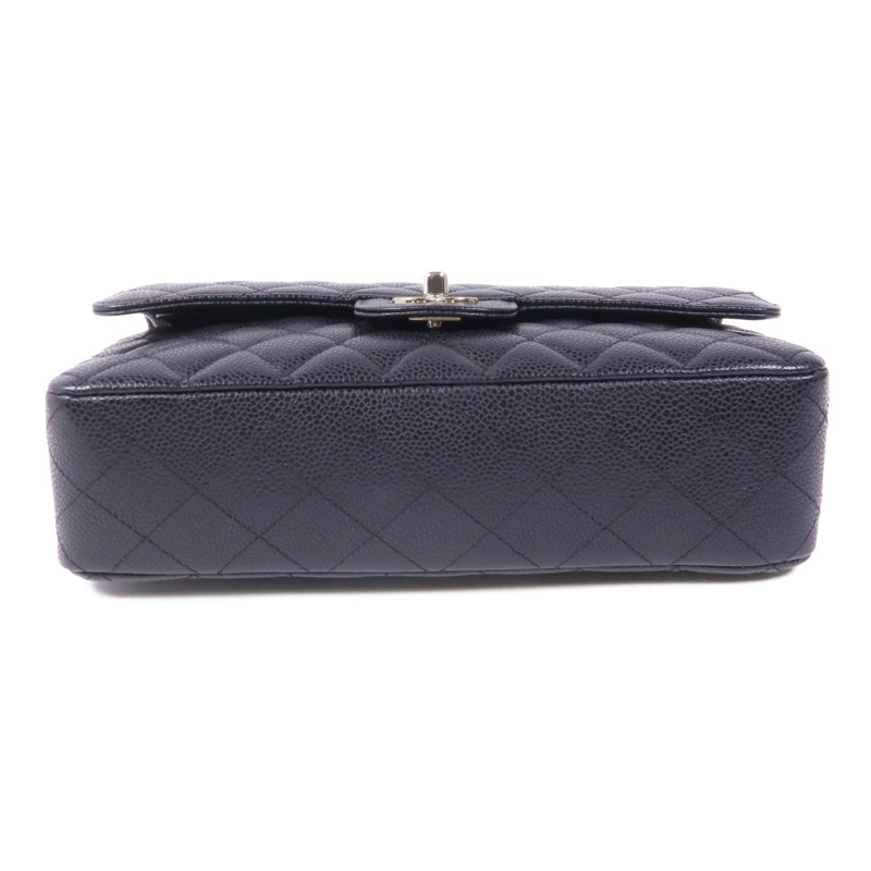 CHANEL 牛皮皮革Classic 25銀扣鏈帶肩背袋-3