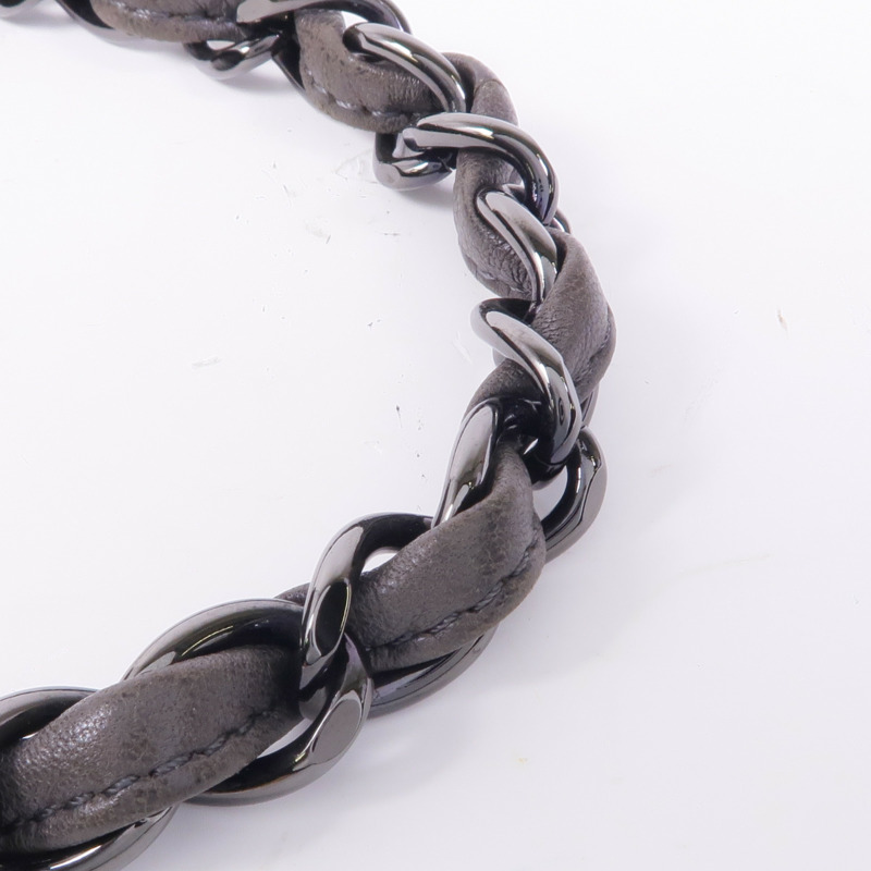 CHANEL 羊皮皮革Vintage Chain Shoulder鏈帶肩背袋-10