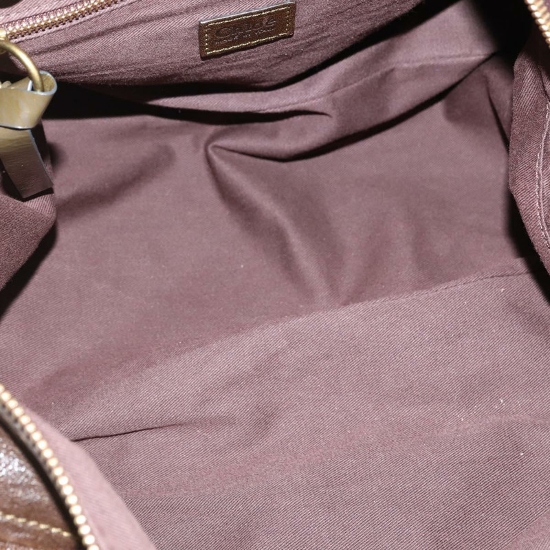 【日本直送】Chloe 手提包 皮革 棕金色 正品 BA6021-10