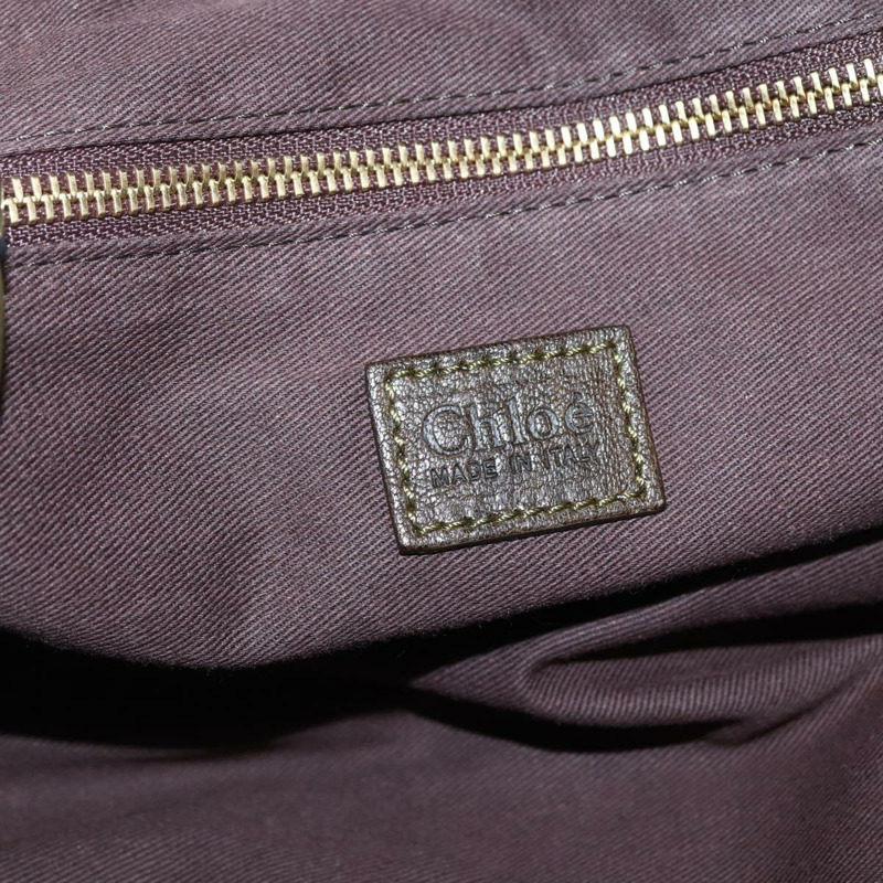 【日本直送】Chloe 手提包 皮革 棕金色 正品 BA6021-16