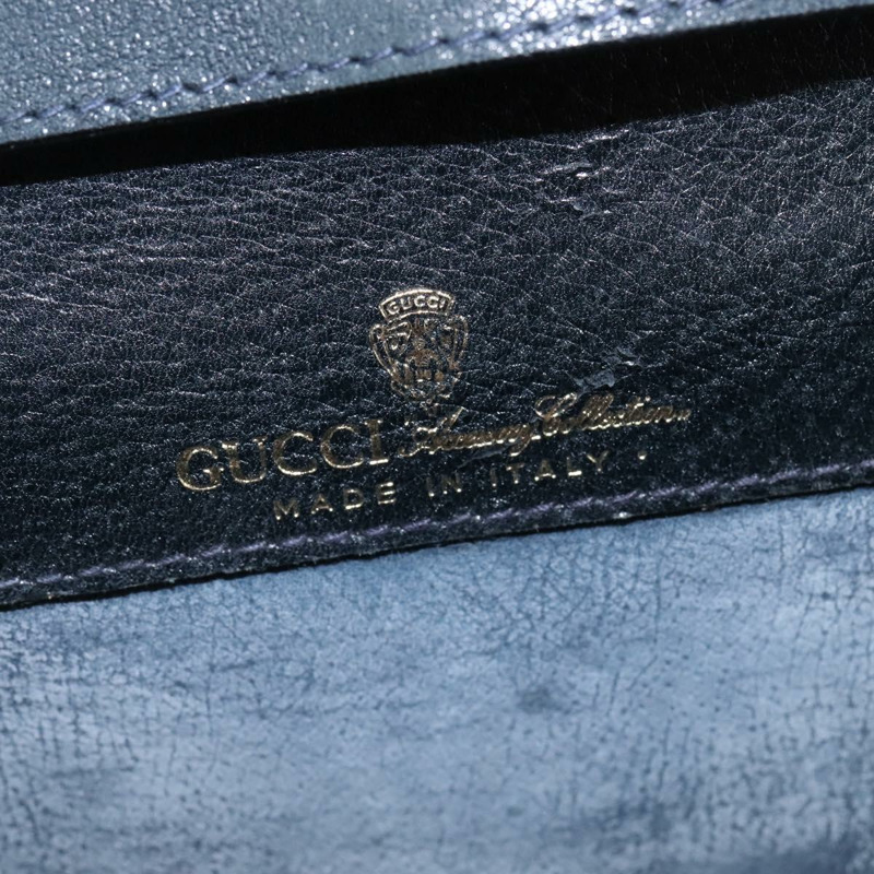 【日本直送】GUCCI GG Supreme Sherry Line 單肩包 PVC 海軍藍金紅色 正品 BA5636-17