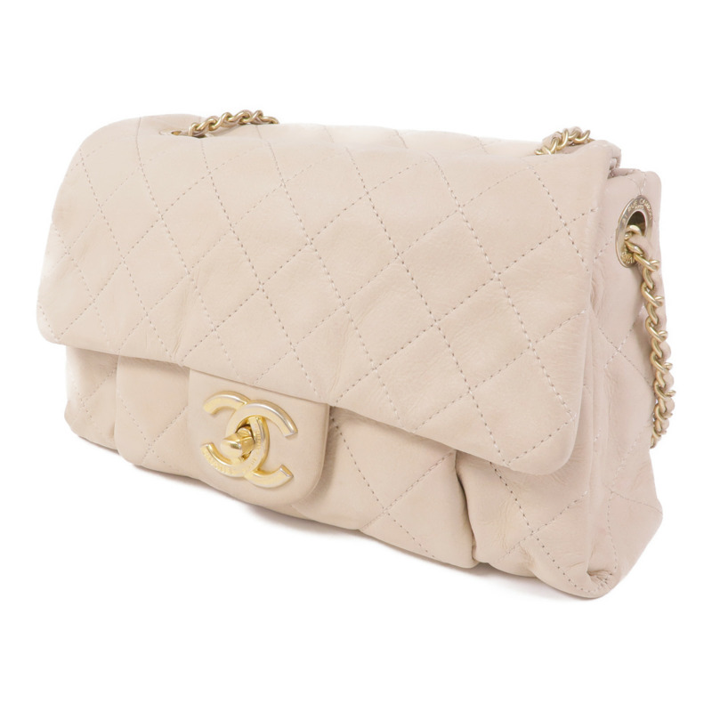 CHANEL 牛皮皮革Flap Bag金扣鏈帶肩背袋-2