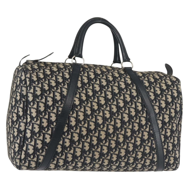 【日本直送】Christian Dior Trotter 帆布波士頓包 海軍藍銀色 正品 yk19473-0