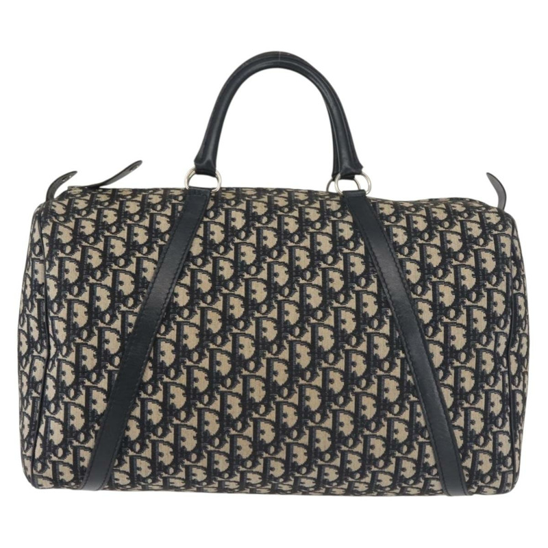 【日本直送】Christian Dior Trotter 帆布波士頓包 海軍藍銀色 正品 yk19473-12