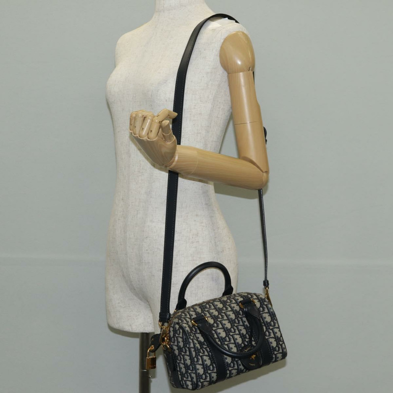 【日本直送】Christian Dior Trotter 帆布手提包 2 款可選 海軍藍金色 正品 136406M-27