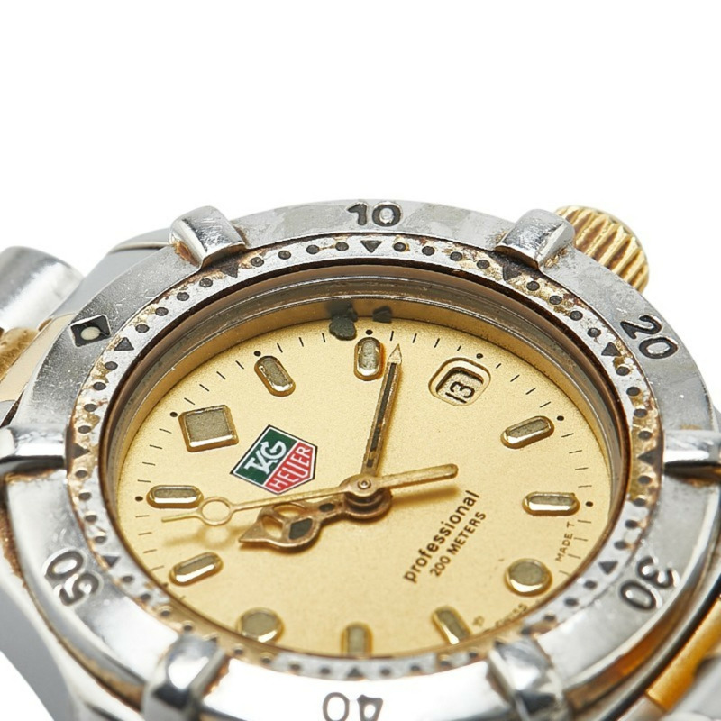 泰格豪雅 Professional 200 腕錶 WE1420-R 石英 金色錶盤 不鏽鋼 鍍層 女士腕錶 HEUER-7