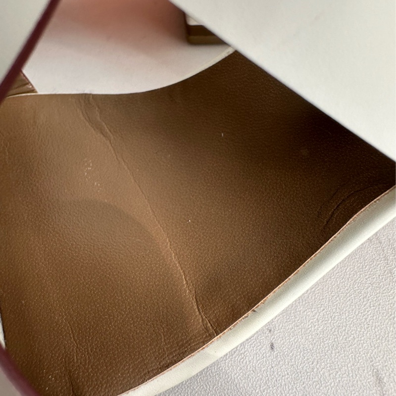 愛馬仕白色h粗跟拖鞋 氣質好看 還貼底-5