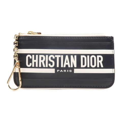 Dior 牛皮皮革Key Chain金扣鎖匙包