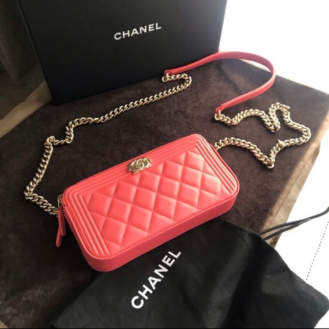 Chanel boy #WOC/ wallet on chain 🎀#手機包/#手拿包/#斜背包/ 宴會包