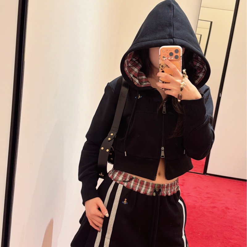 Vivienne Westwood 西太后 短款 連帽衛衣#XS S M-4