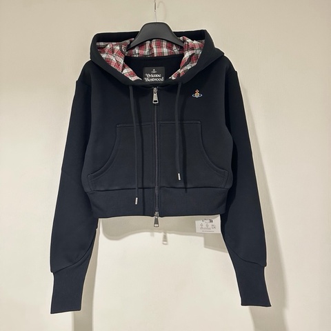 Vivienne Westwood 西太后 短款 連帽衛衣 黑XS M，淺灰 S M