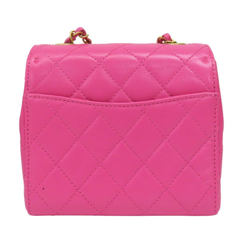 粉色牛皮 Mini 單肩鏈包 肩背包 A35200 [CHANEL 香奈兒] A35200-1