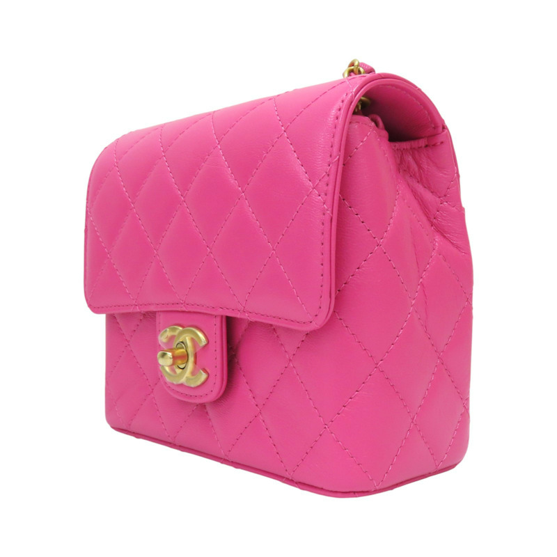 粉色牛皮 Mini 單肩鏈包 肩背包 A35200 [CHANEL 香奈兒] A35200-2