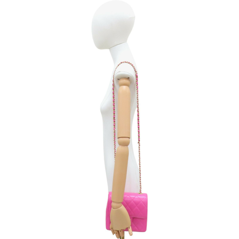 粉色牛皮 Mini 單肩鏈包 肩背包 A35200 [CHANEL 香奈兒] A35200-10