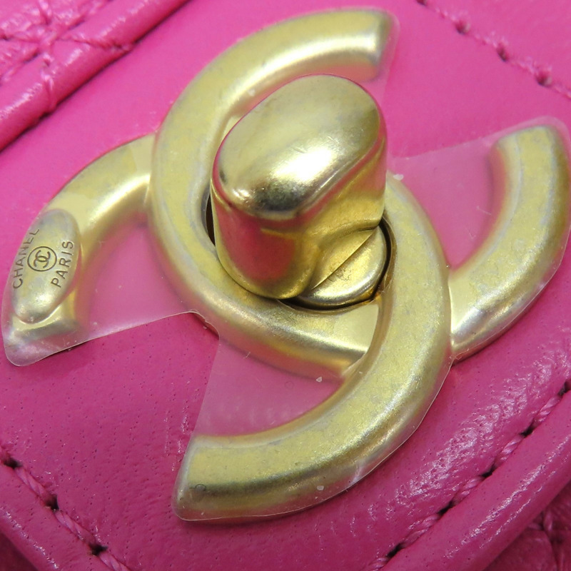 粉色牛皮 Mini 單肩鏈包 肩背包 A35200 [CHANEL 香奈兒] A35200-15