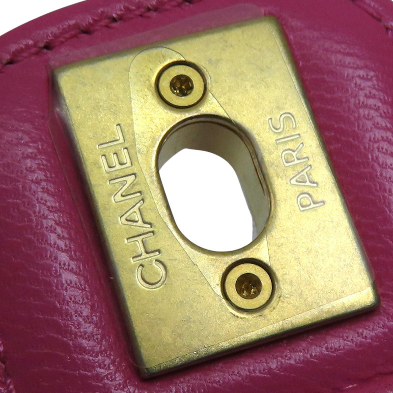 粉色牛皮 Mini 單肩鏈包 肩背包 A35200 [CHANEL 香奈兒] A35200-17