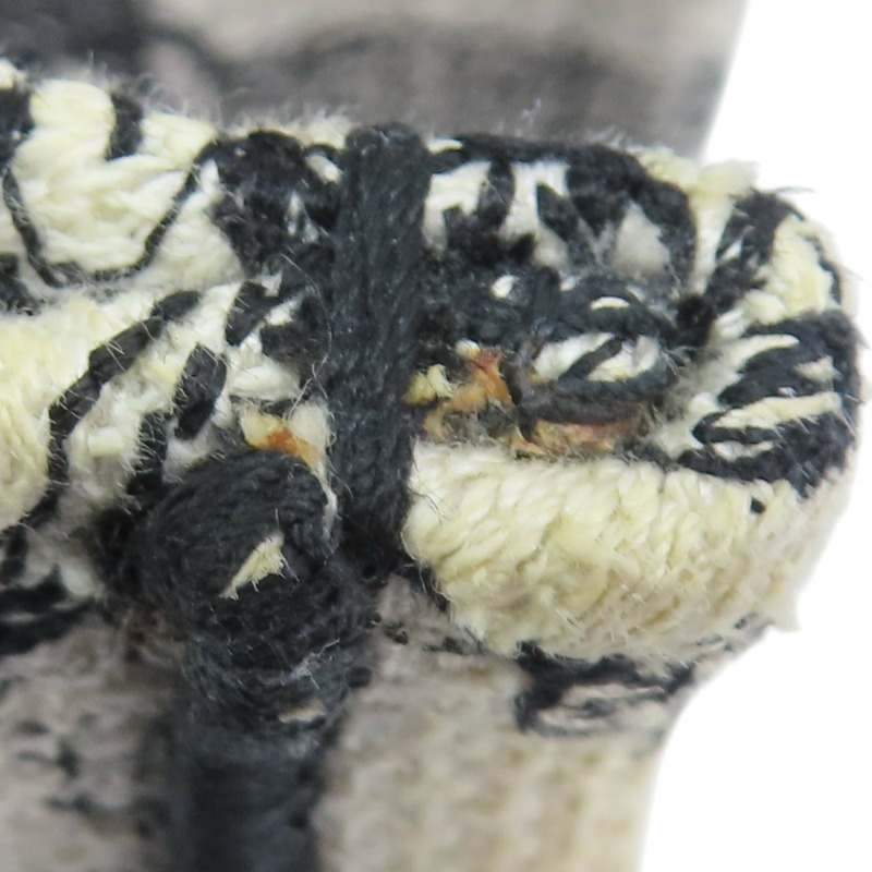 黑/白色 刺繡帆布 Tote Book 手提包 [Dior 迪奧]-14