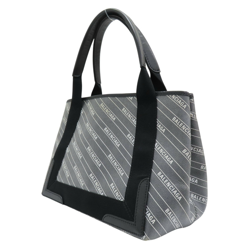 灰色 帆布 Navy Cabas 手提包【BALENCIAGA 巴黎世家】 #339933-2