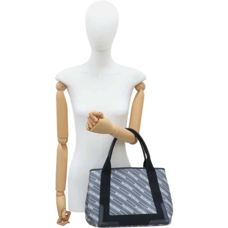 灰色 帆布 Navy Cabas 手提包【BALENCIAGA 巴黎世家】 #339933-7