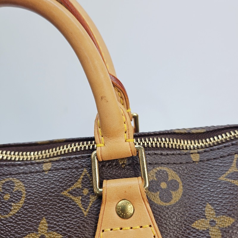 lv 原花金釦 speedy 30手提斜背包-4