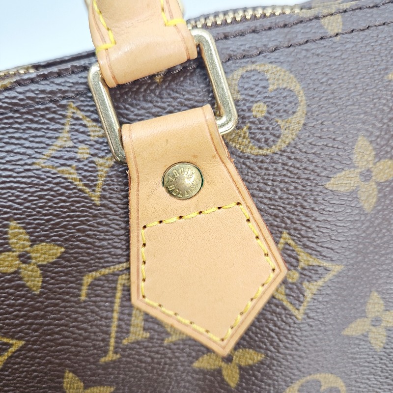 lv 原花金釦 speedy 30手提斜背包-8