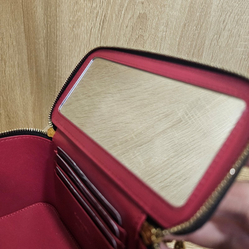 [品況優美品❣️]Chanel 黑羊皮菱格霧金釦山茶花金球化妝箱斜背包-15