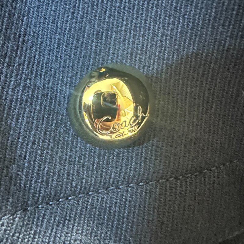 【美收精品】coach 深藍色長版風衣外套 4-255【隔月月中將轉賣至日本 上架期限30天】-4