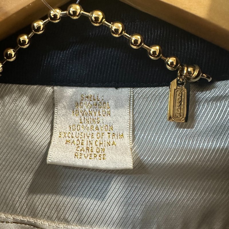 【美收精品】coach 深藍色長版風衣外套 4-255【隔月月中將轉賣至日本 上架期限30天】-5