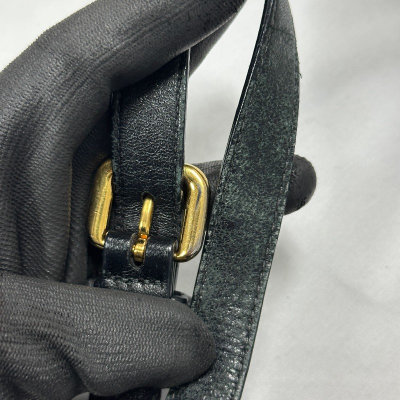 ［ 歡慶跨年  全市場最低價 入手 PRADA ］!! 【 PRADA 經典Nappa Gaufre 黑皺褶肩背包/裸】-13