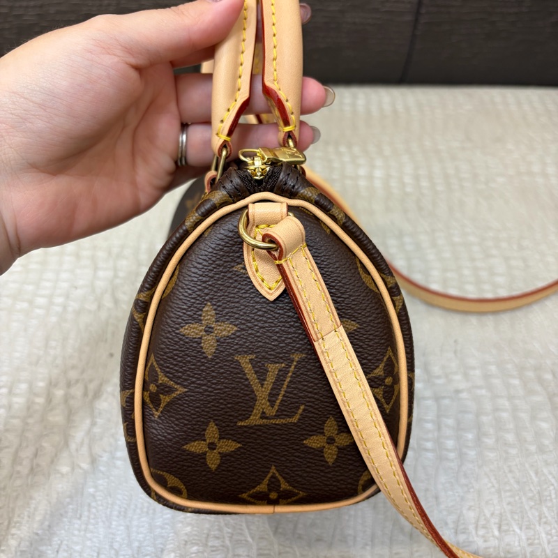 LV 原花 Nano Speedy 波士頓斜背包M61252-2
