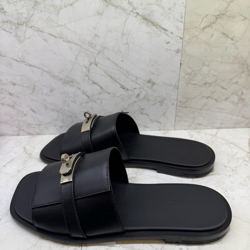 HERMES KELLY平底拖鞋/42.5-3