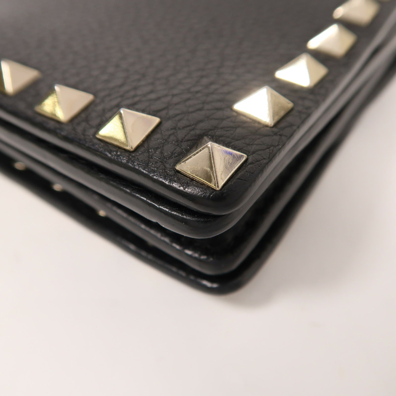 Valentino 牛皮皮革Chain Shoulder金扣鏈帶肩背袋-8