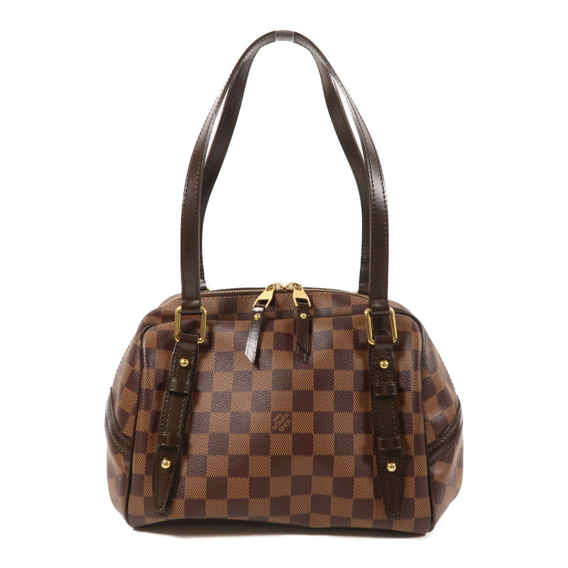 LOUIS VUITTON Damier Rivington金扣肩背袋-1