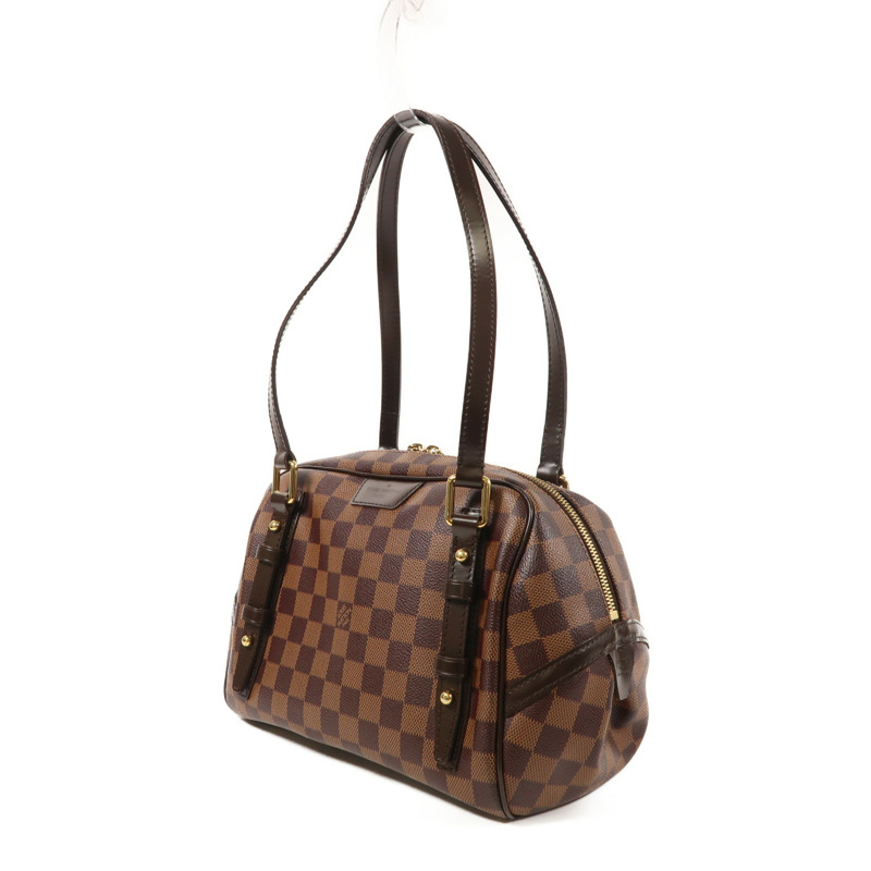 LOUIS VUITTON Damier Rivington金扣肩背袋-2