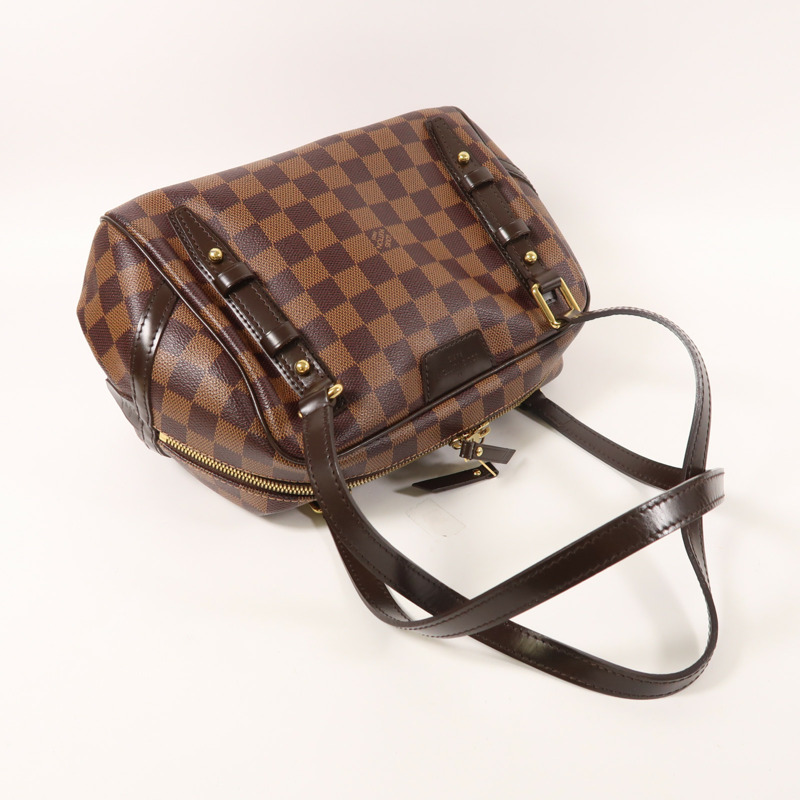 LOUIS VUITTON Damier Rivington金扣肩背袋-8