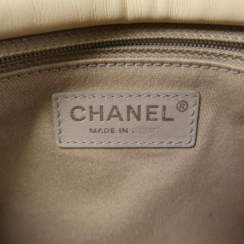CHANEL 羊皮皮革2 Way Shoulder銀扣手挽肩背兩用袋-6