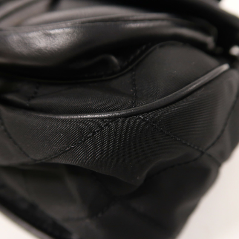PRADA 尼龍/皮革Shoulder Bag金扣肩背袋-11