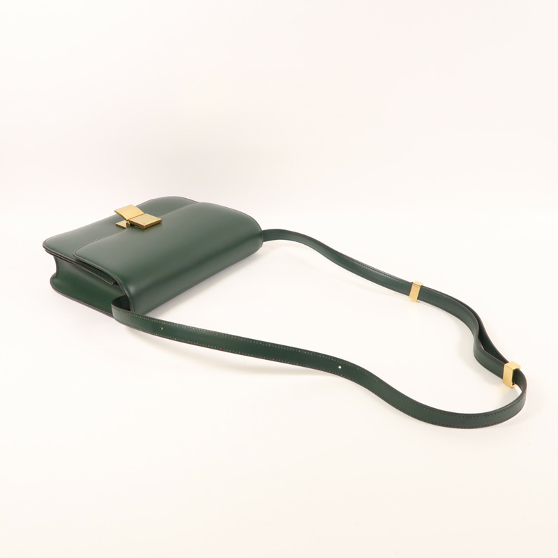 CELINE 牛皮皮革Classic Box金扣肩背袋-7