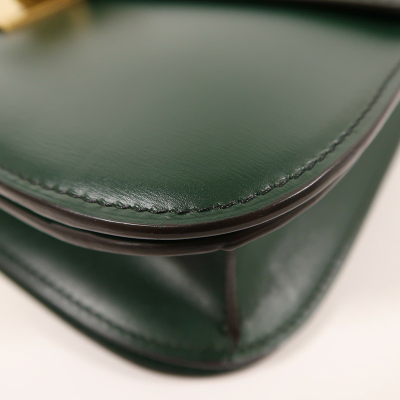CELINE 牛皮皮革Classic Box金扣肩背袋-11