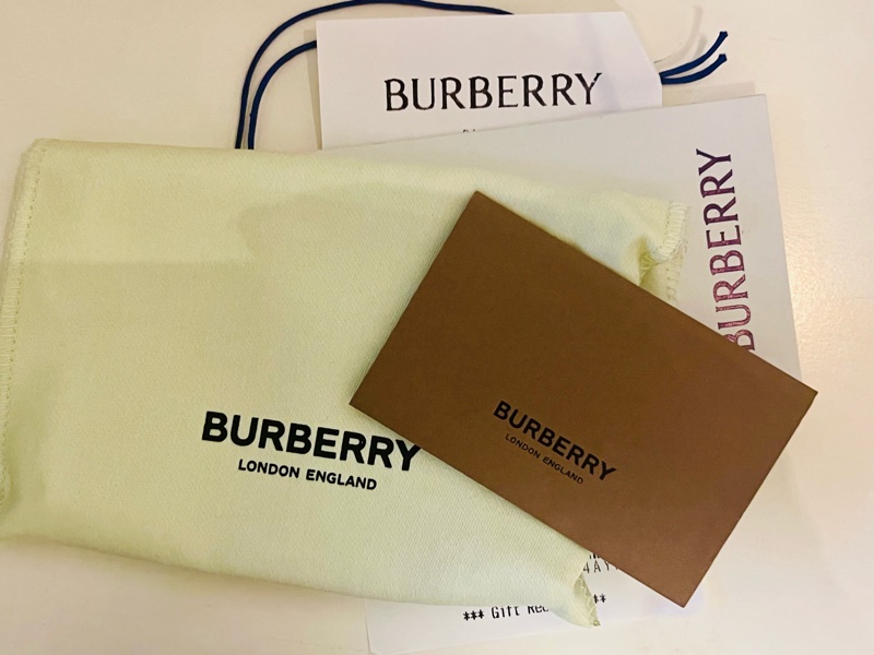 Burberry Lola 縫衍款羊皮零錢卡包(絕美灰)-9