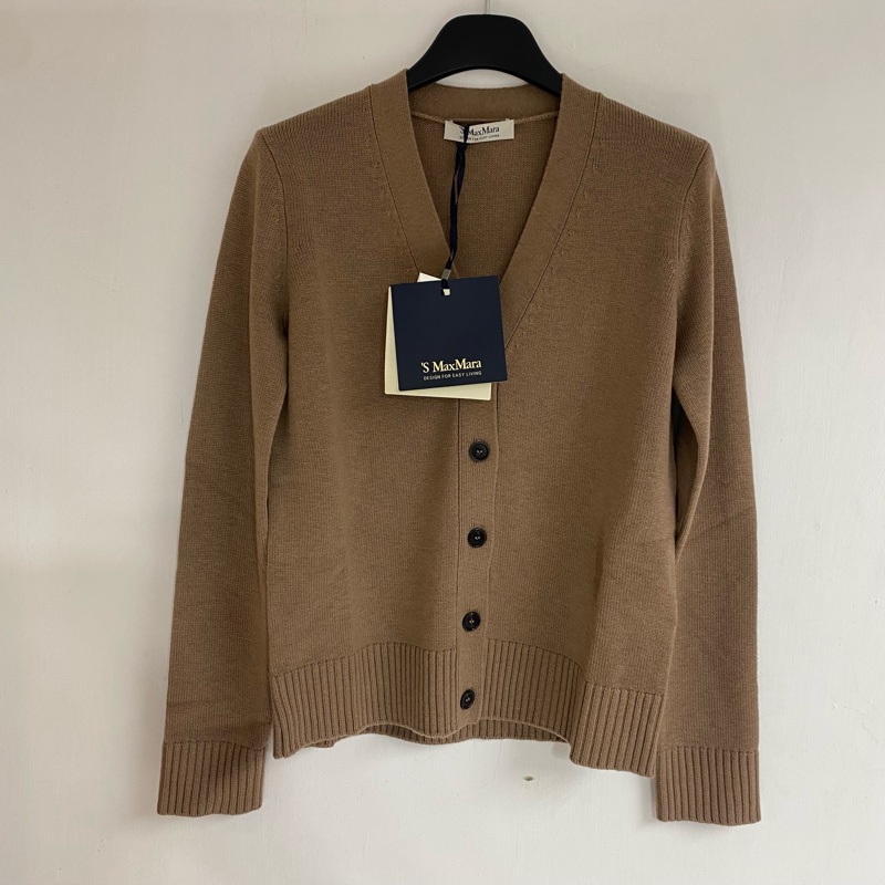 MaxMara-Apollo 駝色/灰色 開衫#XS S M-0
