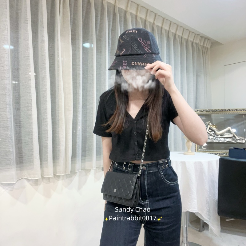 ෆ Chanel woc黑銀荔枝牛發財包 芯片款🖤-2