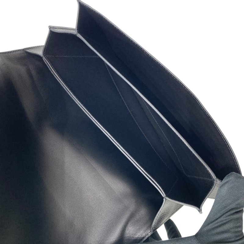 HERMES 愛馬仕 Sac Chaine D’Ancre 🄽刻 皮革 肩背包 黑色 銀釦-6