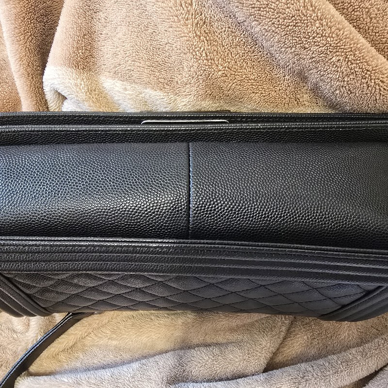 Chanel boy 25 荔枝牛皮銀鏈-7